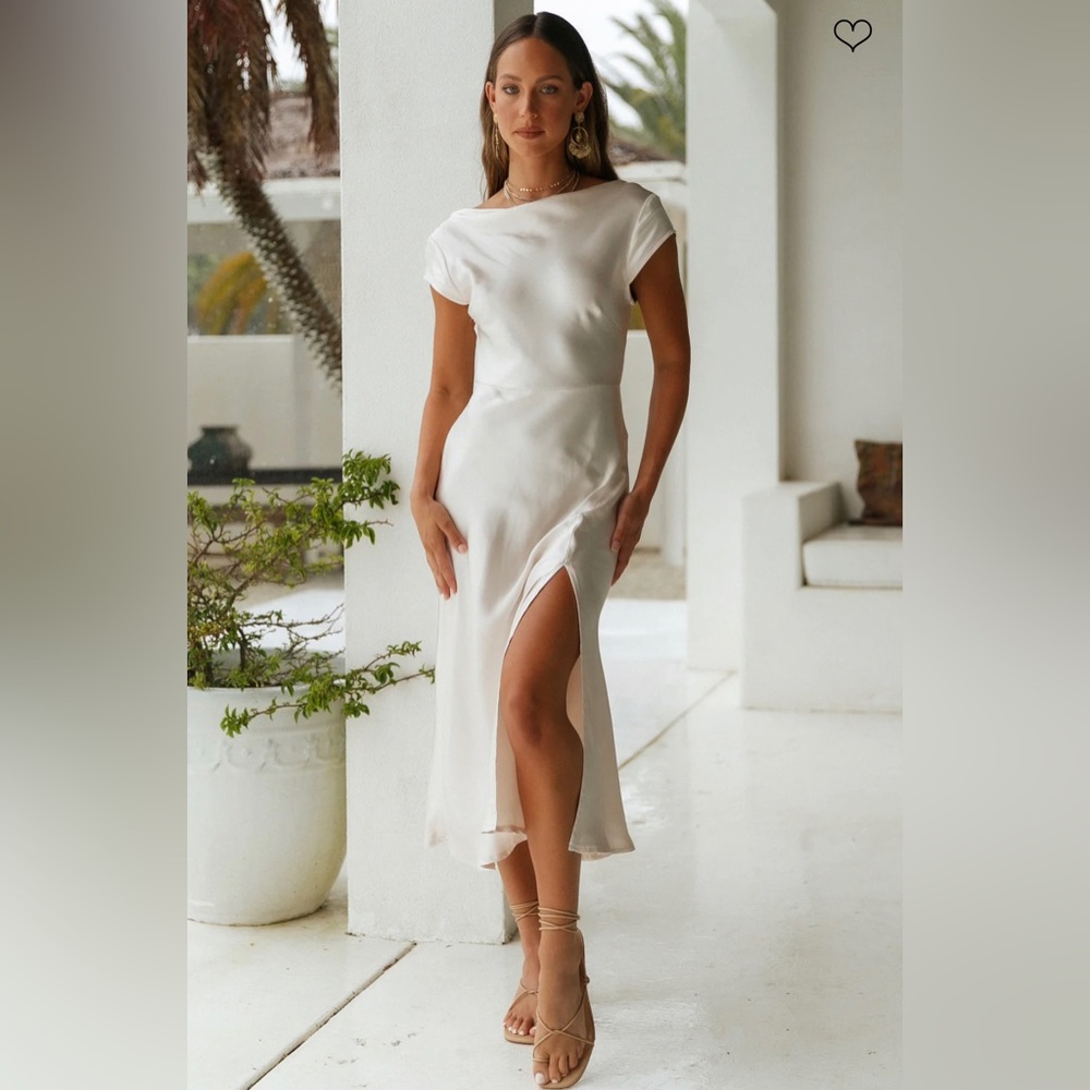 One Last Song Maxi Dress Champagne